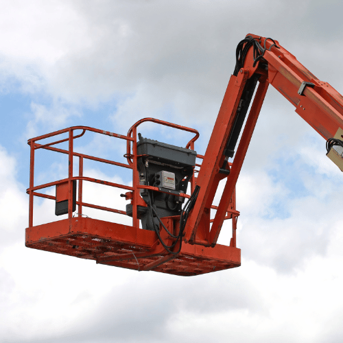 Painter working on a tall structure up to 40ft