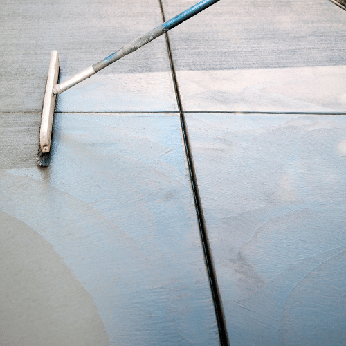 cement staining project