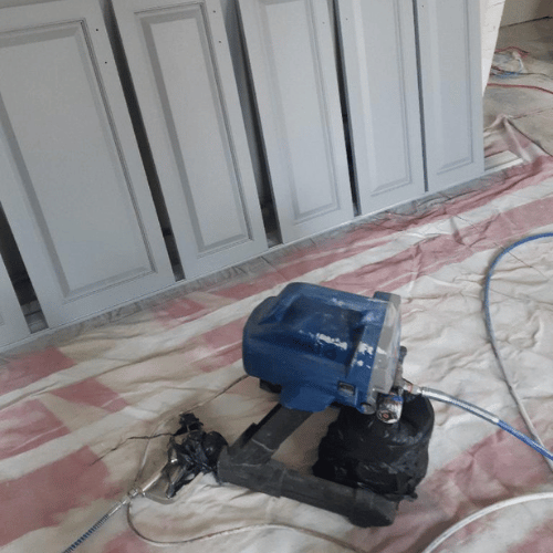cabinet painting project